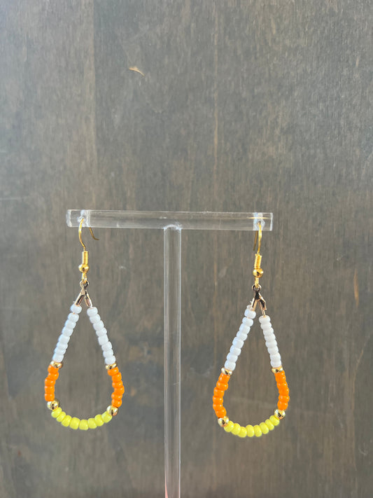 Candy Corn Earrings