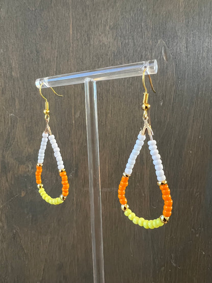 Candy Corn Earrings