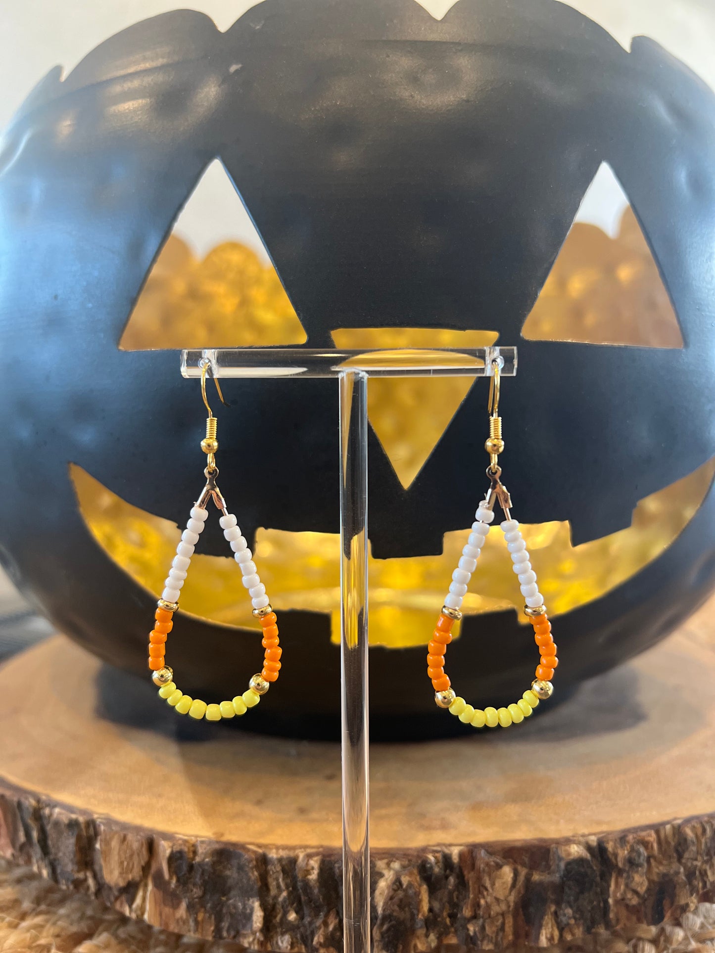 Candy Corn Earrings